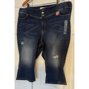 Lane Bryant High Rise Jegging Jeans Crop Flex Magic Waistband Size 26 New